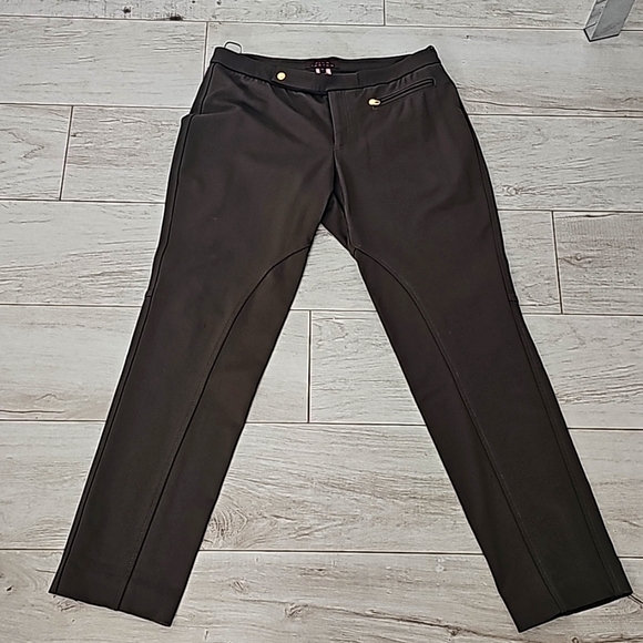 Pink Tartan Olive Pants Sz 12 - Picture 1 of 8